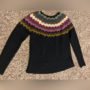 American Eagle Outfitters Black Chevron Sweater
